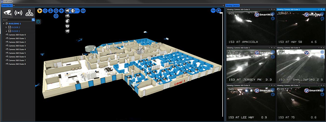 nupsys, nusim, 3d visualization, real-time, physical security for enterprise, carriers and government