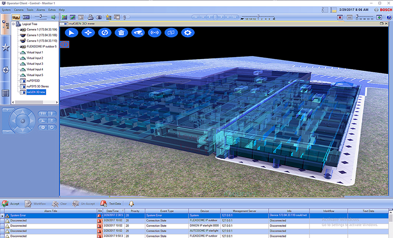 nupsys, nusim, 3d visualization, real-time, physical security for enterprise, carriers and government