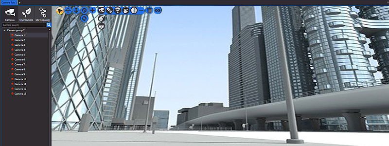 nupsys, nusim, 3d visualization of video surveillance, alarm, fire detector for public safety